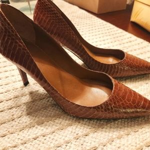 Ralph Lauren brown heels